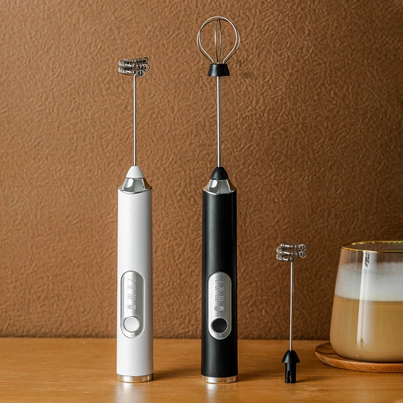 SUPER Batedor Misturador Mixer Elétrico para Bebidas Leite Café Portátil