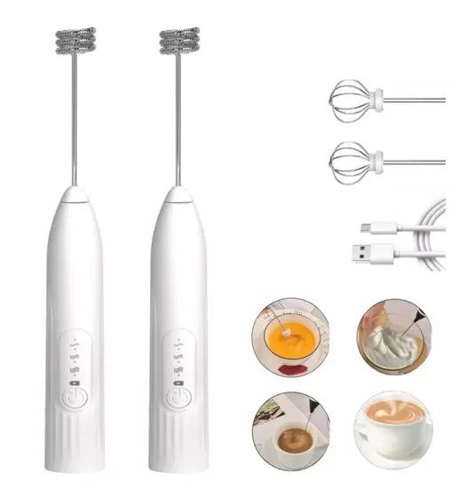SUPER Batedor Misturador Mixer Elétrico para Bebidas Leite Café Portátil