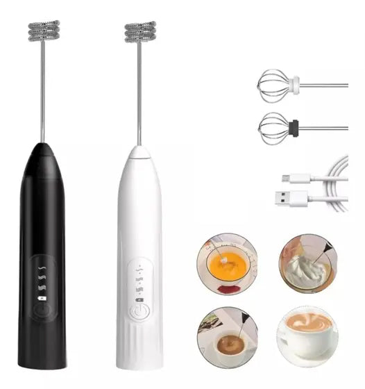 SUPER Batedor Misturador Mixer Elétrico para Bebidas Leite Café Portátil