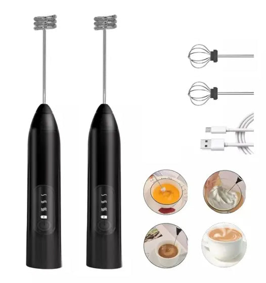SUPER Batedor Misturador Mixer Elétrico para Bebidas Leite Café Portátil