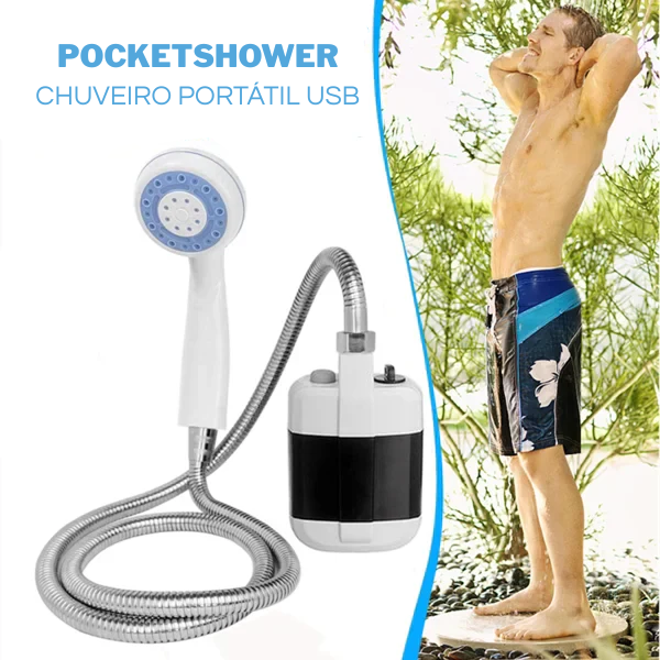 Prático Chuveiro Portátil - Camping.