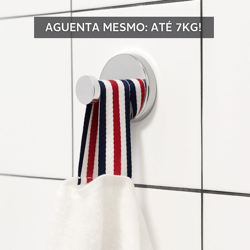 Super Gancho de Ventosa Premium Para Banheiro e Cozinha  - Frete Grátis 🎁