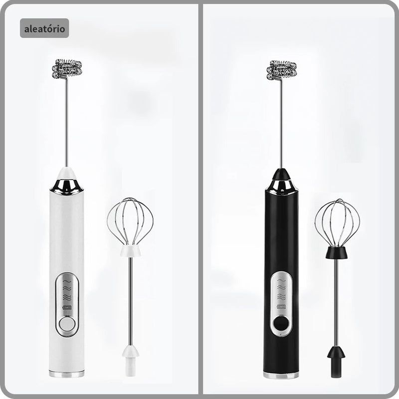 SUPER Batedor Misturador Mixer Elétrico para Bebidas Leite Café Portátil