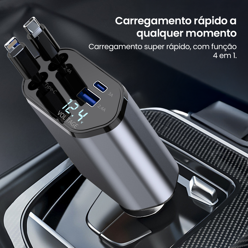 Super Carregador Portátil Max - 4 em 1 Speed Pro.